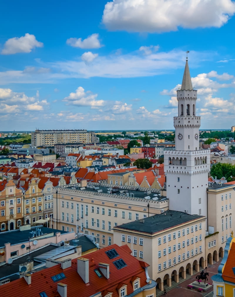 Widok z miejskiej wieży Widok z miejskiej wieży