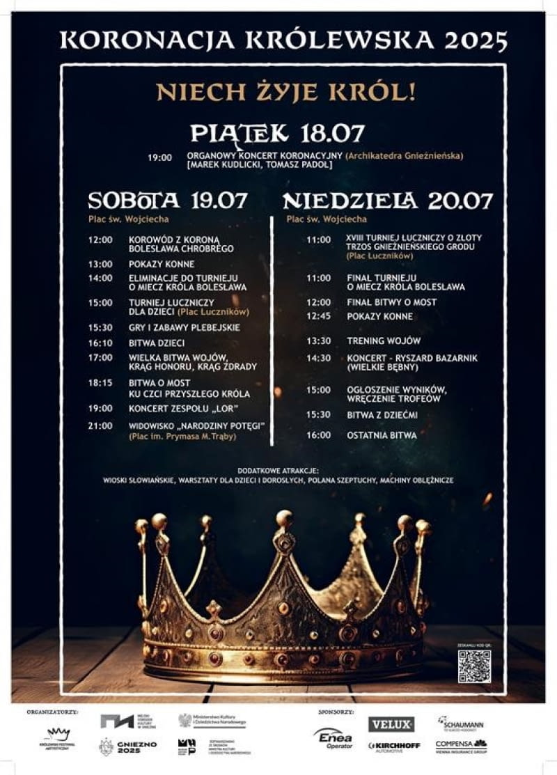Program obchodów Koronacja Królewska 2025 Program obchodów Koronacja Królewska 2025