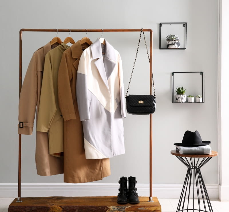 Wieszak na ubrania w przedpokoju Wieszak na ubrania w przedpokoju