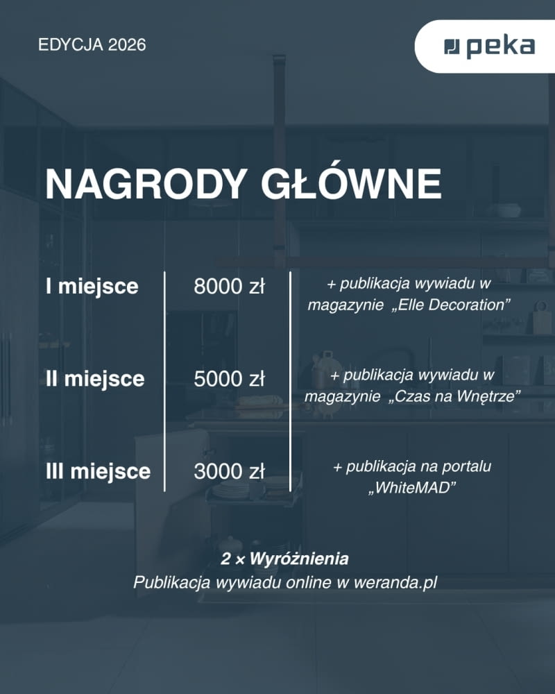 Konkurs PEKA dla architektów z pulą nagród ponad 16 000 zł
