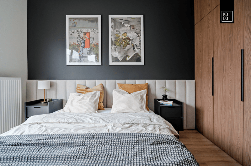 Nowoczesne mieszkanie pełne mocnych akcentów