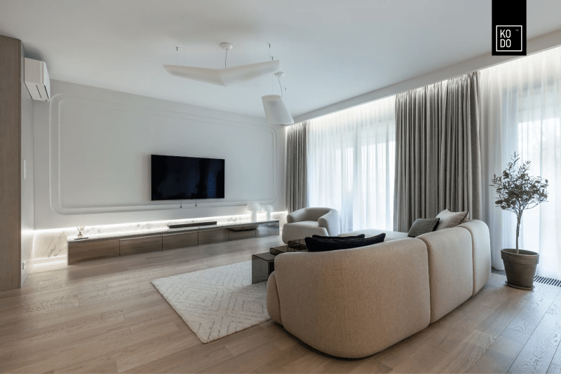 Światło, geometria i ponadczasowa forma – nowoczesny apartament Światło, geometria i ponadczasowa forma – nowoczesny apartament