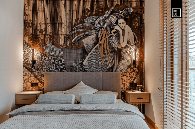 Stylowe małe mieszkanie z elementami Orientu