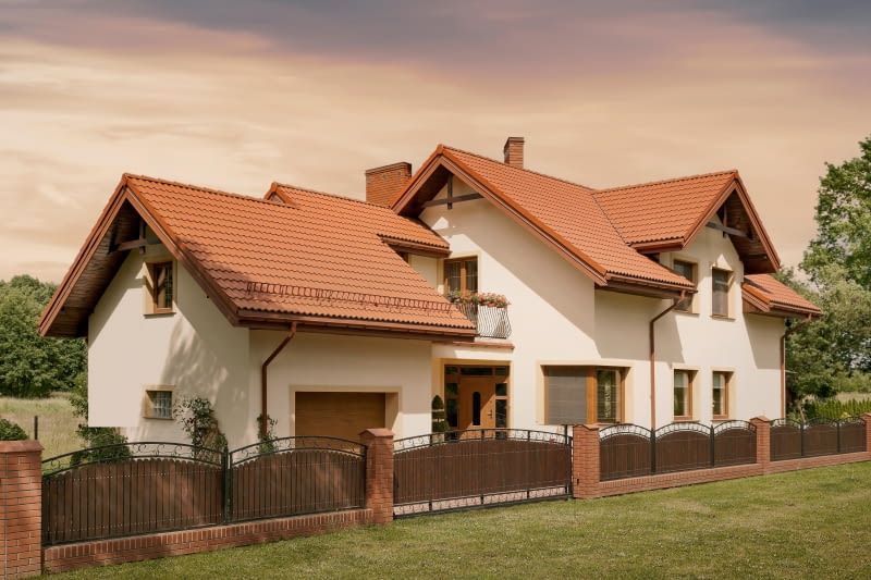 Dachówka betonowa Celtycka Cisar, kolor ceglany