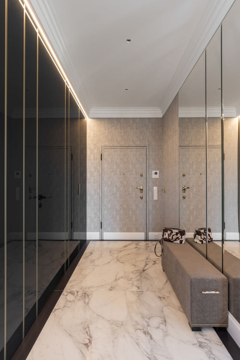 110-metrowy apartament w Warszawie w stylu modern classic