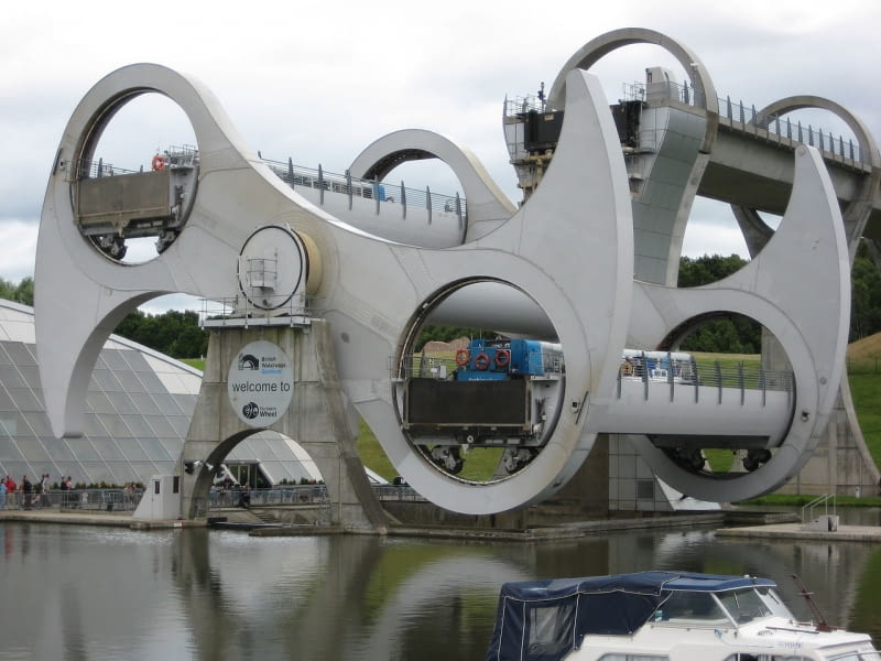Falkirk Wheel - winda dla statków w Szkocji [NIESAMOWITE KONSTRUKCJE]