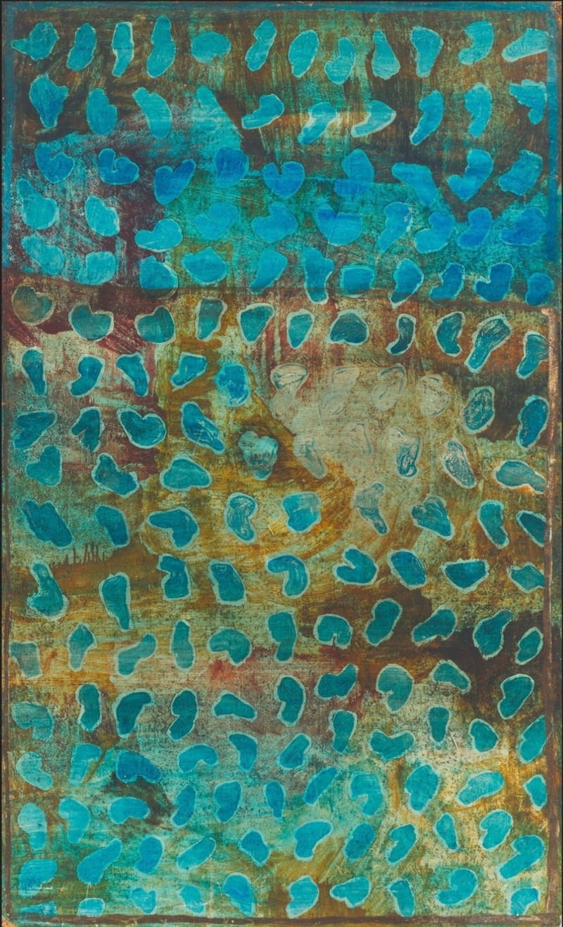Liliana Mikołajewska-Jansen, Bez tytułu, 1978, akryl na płycie, dzięki uprzejmości rodziny artystki Liliana Mikołajewska-Jansen, Bez tytułu, 1978, akryl na płycie, dzięki uprzejmości rodziny artystki