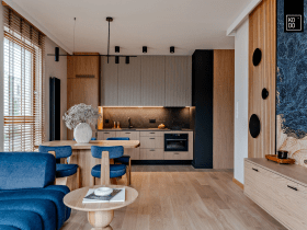 Stylowe małe mieszkanie z elementami Orientu