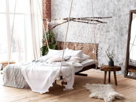 Podwieszane łóżko - inspiracje