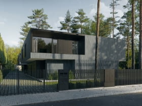 Nero Houses w Józefowie. Proj. Paweł Lis Architekci