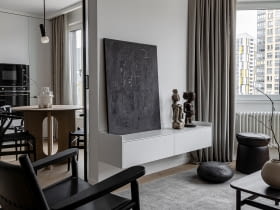 Małe mieszkanie w minimalistycznym stylu