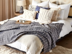 Koc YASAM Bawełna 125 x 150 cm Piaskowy