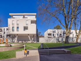 Nowoczesne osiedle łączy inspirującą architekturę z efektywnością i wysokim standardem mieszkania.