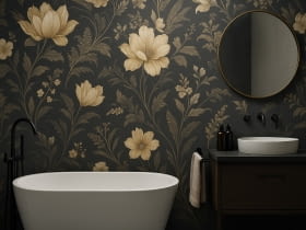 Czy tapeta wodoszczelna do łazienki może być elegancka?