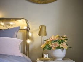 Poinsecje, ze swoimi delikatnymi kolorami i subtelnym pięknem, tworzą właśnie taką kojącą atmosferę i tworzą wyjątkowo przytulny klimat do najintymniejszych zakątków domu.