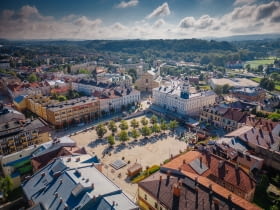Urząd Miasta Gorlice z lotu ptaka