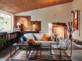 MARKBLÅMME Dywan z krótkim włosiem, wielobarwny/kratka, 160x230 cm