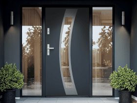 Drzwi z naświetlem Stalprodukt-Zamość – nowoczesne, energooszczędne i bezpieczne drzwi wejściowe