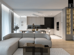 Światło, geometria i ponadczasowa forma – nowoczesny apartament