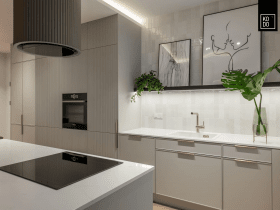 Mieszkanie w Warszawie - elegancja w barwach ziemi