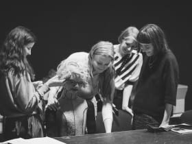 Próba do spektaklu NONFICTION w Narodowym Starym Teatrze