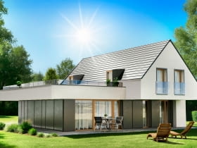 Dachówka betonowa Teviva TermoComfort, kolor grafitowy