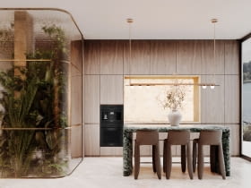 Dom nad jeziorem wpisany w pejzaż