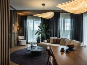 Apartament z widokiem na staw: zaprojektowany z myślą o wyciszeniu