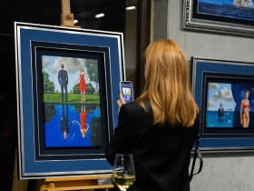 Wernisaż wystawy "Desire" Rafała Olbińskiego w Krakowie