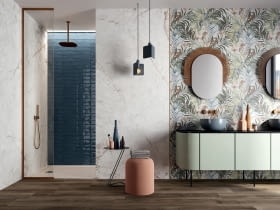 Ceramiczna tapeta do łazienki