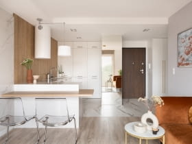 Jasne i eleganckie małe mieszkanie