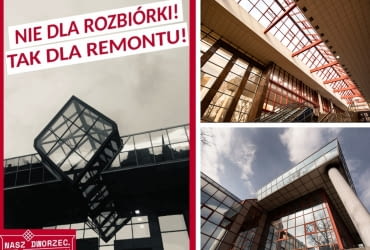 Mieszkańcy walczą o zachowanie postmodernistycznego dworca w Częstochowie