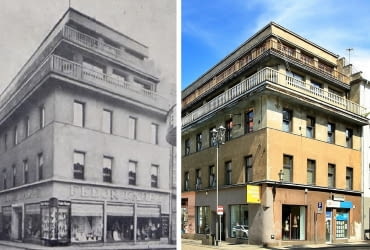 Dom Towarowy Fedora Karpego - w 1928 roku i w 2003 roku.