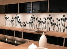 Modern design trendy kitchen with black and wood elements SLOWA KLUCZOWE: interiors home kitchen modern commercial domestic cabinets wood residential structure design house counter indoors stove cooking luxury decorating steel stainless sink drawer building showcase built floor decor architecture construction light designer hardwood dining food lifestyles chef furniture style metal new oven real room shiny space steel style top white black