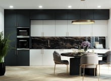 Minimalistyczna forma mebli oraz wybór trwałych materiałów i ponadczasowych kolorów sprawi, że kuchnia nie przestanie być modna przez wiele sezonów. Piękna kuchnia na lata