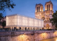 Pawilon przed Notre-Dame. Proj. Gensler.