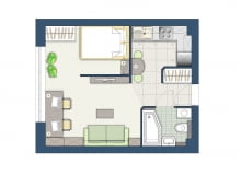 Plan kawalerki Plan kawalerki