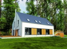 projekty domów, nowoczesny dom, dom pasywny