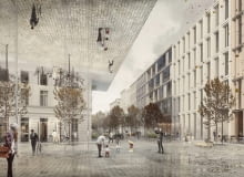 Koncepcja zagospodarowania fragmentu ulicy Komuny Paryskiej wraz z przestrzeniami publicznymi na styku ulic Kościuszki (plac trójkątny) i Pułaskiego we Wrocławiu. Proj. Marta Dąbrowska i Anna Okoń Koncepcja zagospodarowania fragmentu ulicy Komuny Paryskiej wraz z przestrzeniami publicznymi na styku ulic Kościuszki (plac trójkątny) i Pułaskiego we Wrocławiu. Proj. Marta Dąbrowska i Anna Okoń