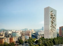 Downtown One w Tiranie - najwyższy budynek Albanii. Proj. MVRDV Downtown One w Tiranie - najwyższy budynek Albanii. Proj. MVRDV