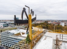 Wiecha na budynku D inwestycji Nowy Rynek w Poznaniu