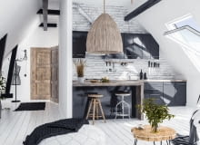 Małe mieszkanie na poddaszu