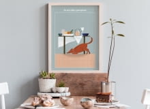 akcja charytatywna zwierzaki plakaty ze zwierzętami dekoracje aranżacja wnętrz