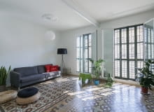 Salon. Mieszkanie w Barcelonie, proj. Nook Architects mieszknaie