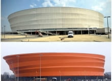 Stadion we Wrocławiu i Zenith Concert Hall w Stasburgu Stadion we Wrocławiu i Zenith Concert Hall w Stasburgu
