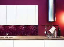 Płytki szklane Silky Violet 3D Mazu, wym. 60 x 60 x 0,5 cm, cena 190 zł/m2, DUNIN