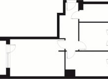 53,5 m kw., dla 3 osób, 3 pokoje 53,5 m kw., dla 3 osób, 3 pokoje