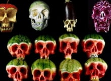 Pomysł na Halloween: przerażające czaszki z warzyw i owoców Pomysł na Halloween: przerażające czaszki z warzyw i owoców