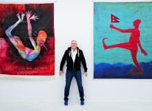 Z księgi psalmów. Artysta w galerii Propaganda, wystawa w 2016 r."Te rzeczy dziś", pomiędzy pracami z lat 80. z cytatami z Księgi Psalmów: "Bo wielu jest powołanych, lecz niewielu wybranych" i "Zaufaj Panu i czyń dobrze, mieszkaj w kraju i bądź wierny". Z księgi psalmów. Artysta w galerii Propaganda, wystawa w 2016 r."Te rzeczy dziś", pomiędzy pracami z lat 80. z cytatami z Księgi Psalmów: "Bo wielu jest powołanych, lecz niewielu wybranych" i "Zaufaj Panu i czyń dobrze, mieszkaj w kraju i bądź wierny".