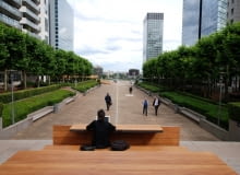 Miejskie platformy pracy, La Défense, Paryż, projekt: Paweł Grobelny. pawelgrobelny.com